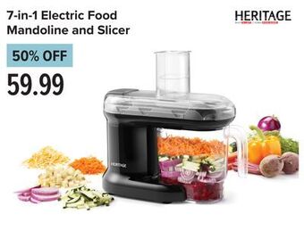 Linen Chest 7-in-1 electric food mandoline and slicer offer