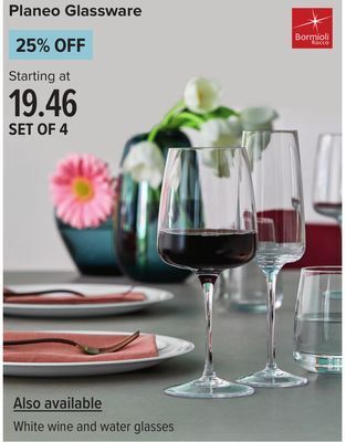 Linen Chest Planeo glassware offer