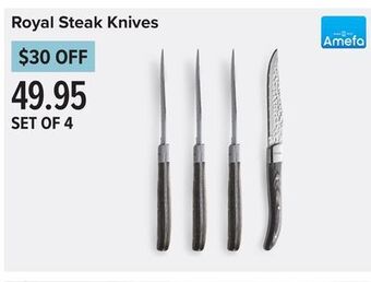 Linen Chest Royal steak knives offer