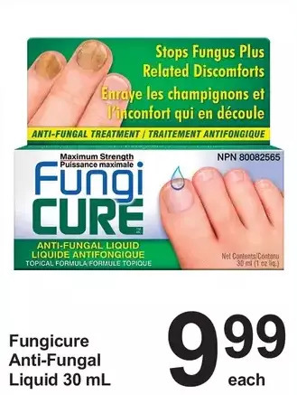 Pharmasave Fungicure anti-fungal liquid offer