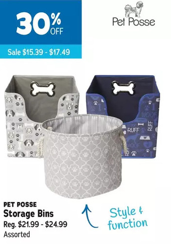 Ren’s Pets Depot Pet posse storage bins offer