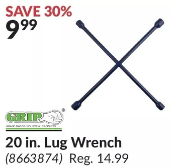 Princess Auto Grip 20 in. lug wrench offer