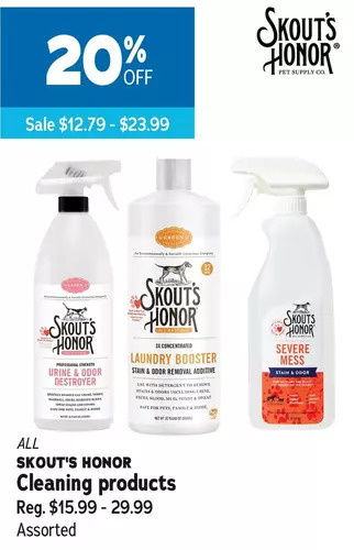 Skout's honor cleaning products