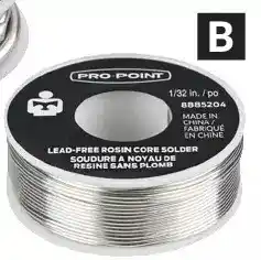 Princess Auto Pro-point lead-free solder 97.3% tin 0.7% copper rosin-core offer