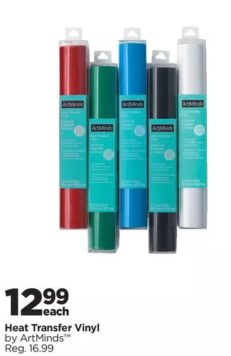 Michaels Heat transfer vinyl offer