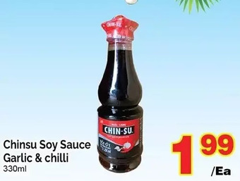 T&T Supermarket Chinsu soy sauce garlic & chilli offer