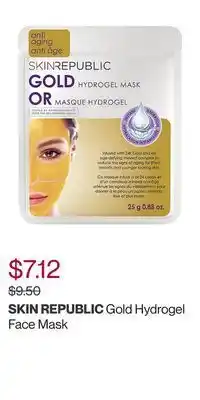 Hudson's Bay Gold hydrogel face mask offer