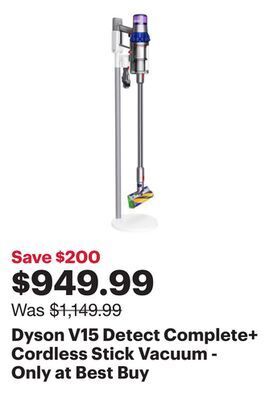 Best Buy Dyson v15 detect complete+ cordless stick vacuum - only at best buy offer