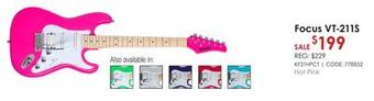 Long & McQuade Kramer focus vt-211s electric guitar - hot pink offer