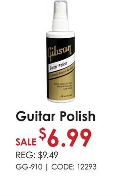 Long & McQuade Gibson guitar polish offer