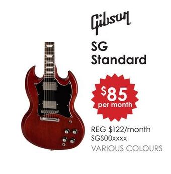 Long & McQuade Epiphone sg standard offer