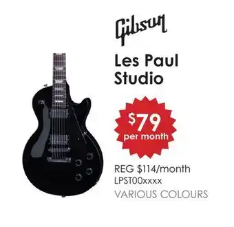 Long & McQuade Gibson les paul studio offer