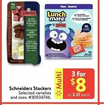 Walmart Schneiders Stackers offer