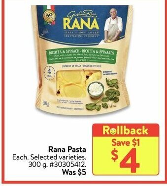 Walmart Rana Pasta offer