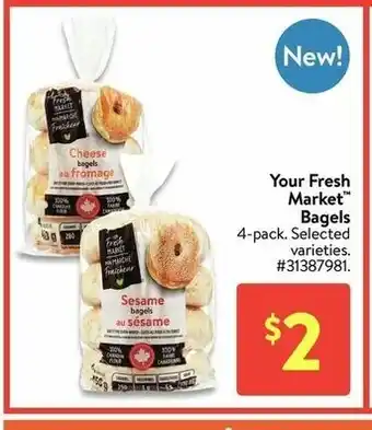 Walmart Your Fresh Bagels offer