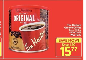 Walmart Tim Hortons Ground Coffee offer