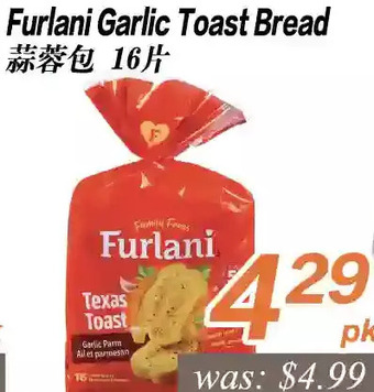 Seasons Foodmart Furlani garlic toast bread offer
