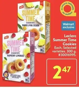 Walmart Leclerc Summer Time Cookies offer
