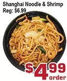 Top Food Supermarket Shanghai noodle & shrimp offer