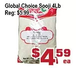 Top Food Supermarket Global choice sooji offer