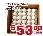 Top Food Supermarket Extra large white eggs offer