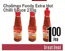 Nations Fresh Foods Cholimex foods extra hot chilli sauce offer