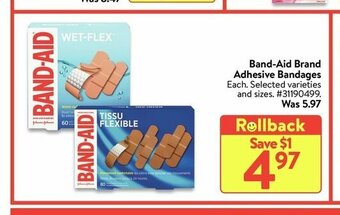 Walmart band-Aid Brand Adhesive Bandages offer