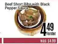 Nations Fresh Foods Beef short ribs with black pepper sauce offer