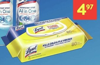 Walmart Lysol Disinfecting Wipes offer