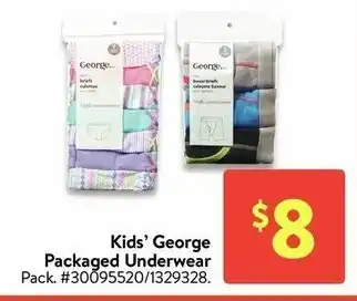 Walmart Kid's Geogre Packaged Underwear offer