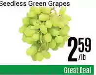 Nations Fresh Foods Seedless green grapes offer