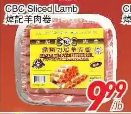 Foody World Cbc sliced lamb offer