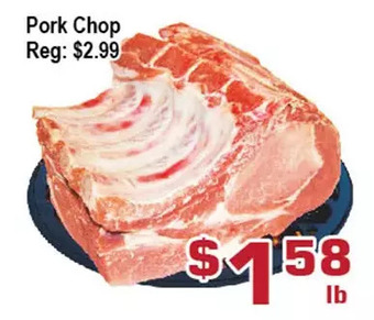 Top Food Supermarket Pork chop offer