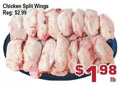 Top Food Supermarket Chicken split wings offer