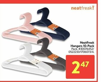 Walmart Neatfreak Hangers 10-Pack offer
