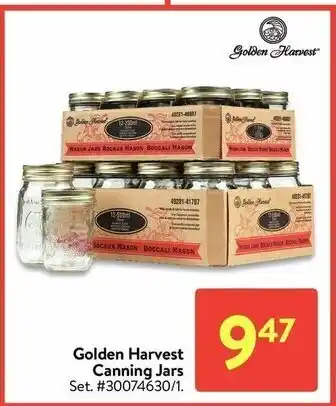 Walmart Golden Harvest Cannings Jars offer