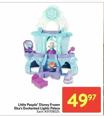Walmart Little People Disney Frozen Elsa's Enchanted Lights Palace offer