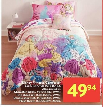 Walmart Disney Princess Comforter offer