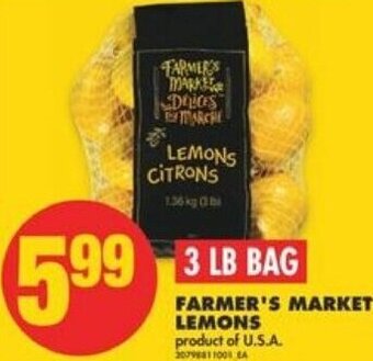 No Frills Farmer's Market Lemons offer