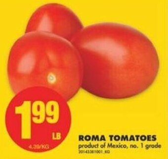 No Frills Roma Tomatoes offer