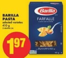 No Frills Barilla Pasta 410 g offer