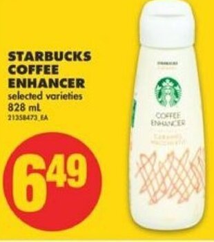 No Frills Starbucks Coffee Enhancer 828 ml offer