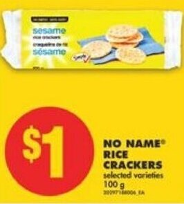 No Frills No Name Rice Crackers 100 g offer