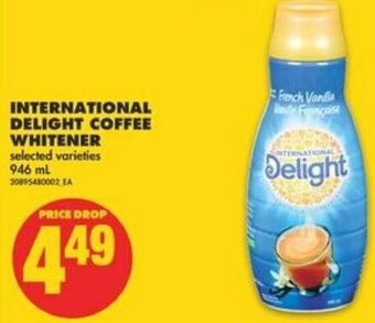 No Frills International Delight Coffee Whitener 946 ml offer