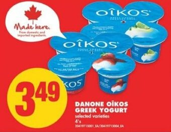 No Frills Danone Oîkos Greek Yogurt 4's offer
