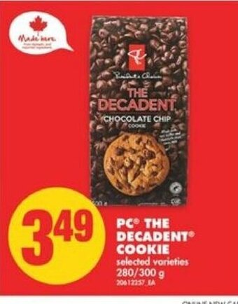 No Frills PC The Decadent Cookie 280/300 g offer