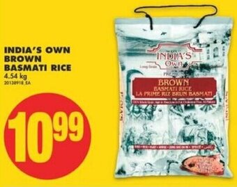 No Frills India's Own Brown Basmati Rice 4.54 kg offer