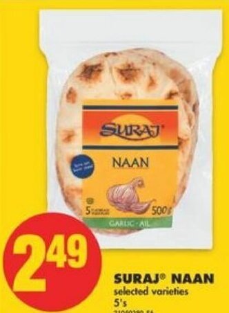 No Frills Suraj Naan 5's offer