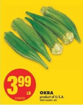 No Frills Okra offer