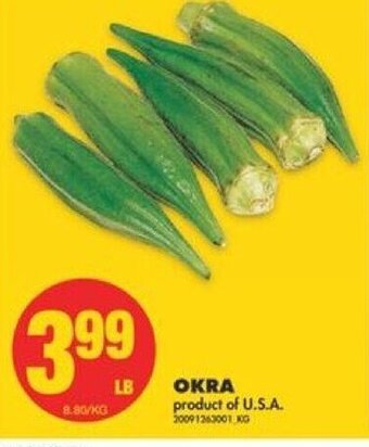 No Frills Okra offer